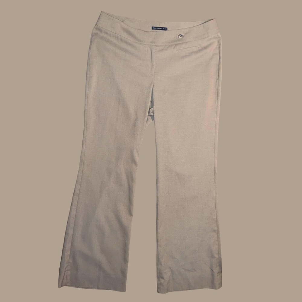 Christopher Blue Luxury Pants | women | color: light beige | size: 12